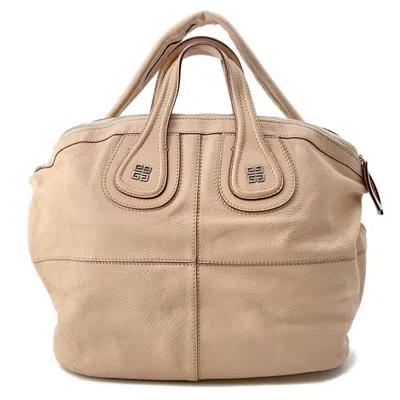 Pre-owned Givenchy Nightingale Pink Leather Handbag Shoulder Bag ()