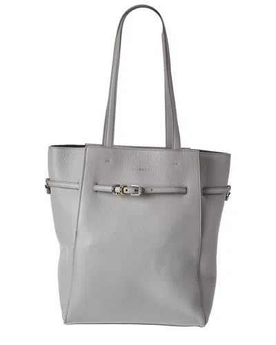 Givenchy North South Small Leather Tote In Gray