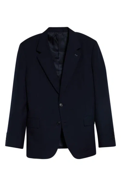 Givenchy Notch Lapel Wool Sport Coat In Blue