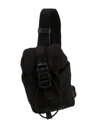 Pre-owned Givenchy Nylon 4g Light Mini In Black