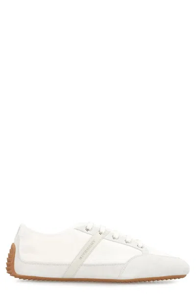Givenchy Nylon And Suede Sneakers In White