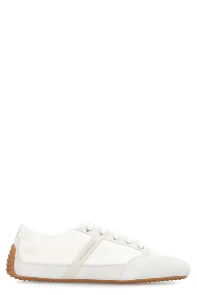 Givenchy Nylon And Suede Sneakers In White