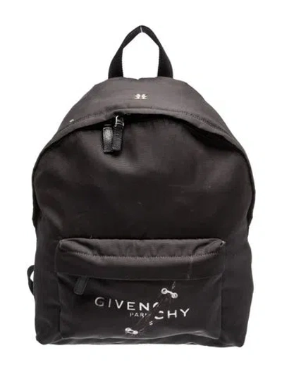 Pre-owned Givenchy Nylon Backpack In Black