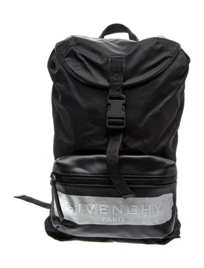 Pre-owned Givenchy Nylon Backpack In Black