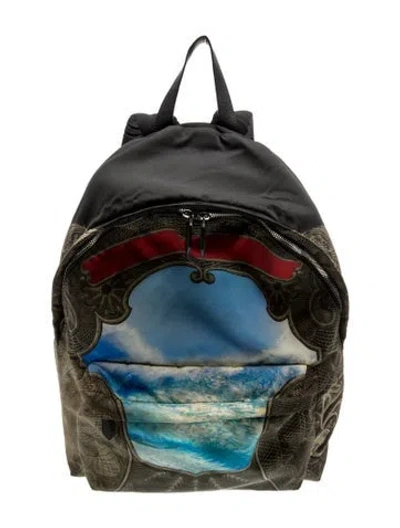 Pre-owned Givenchy Nylon Backpack In Blue