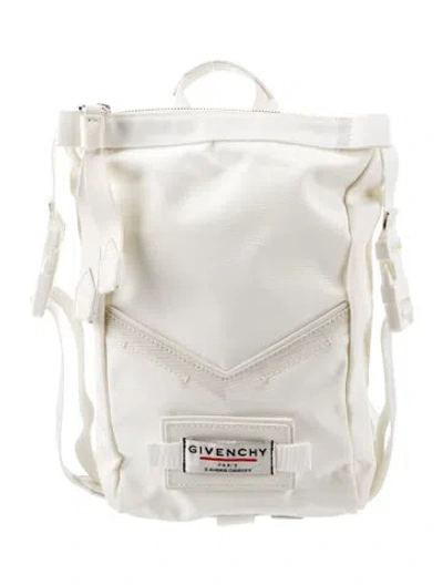 Pre-owned Givenchy Nylon Backpack In White