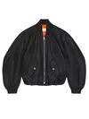 Givenchy Womens Black Cropped Shell-padded Bomber Jacket In Black