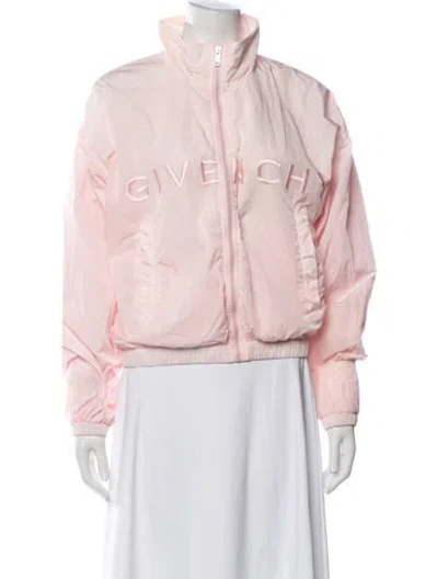 Pre-owned Givenchy Nylon Bomber Jacket In Pink