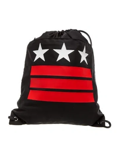 Pre-owned Givenchy Nylon Bucket Bag In Black