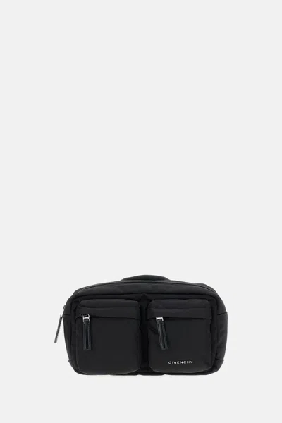 Givenchy Multi-pocket Top-handle Belt Bag In Black