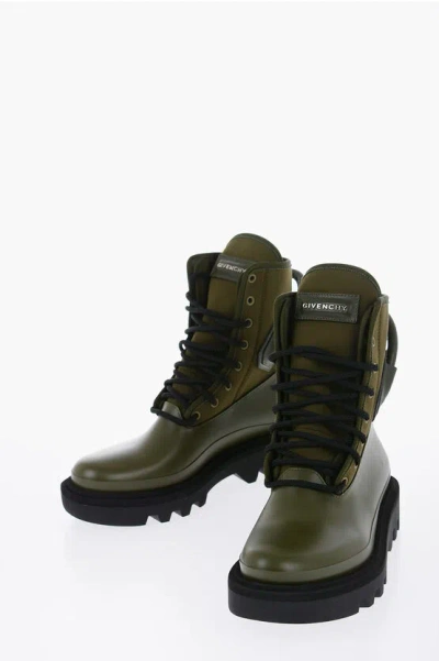 Givenchy Nylon Combat Boots With Tank Sole In Multi