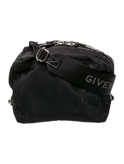 Pre-owned Givenchy Nylon Crossbody Bag In Black