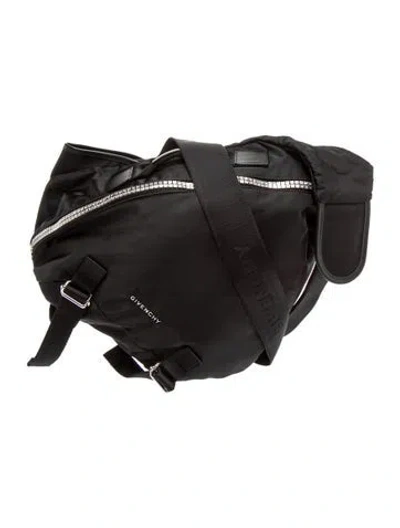 Pre-owned Givenchy Nylon Crossbody Bag In Black