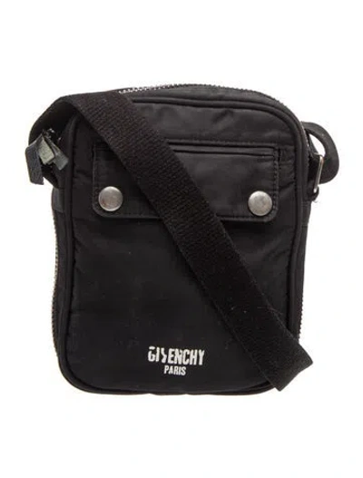 Pre-owned Givenchy Nylon Crossbody Bag In Black