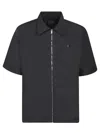 Givenchy Chemise Zippée À Détail 4g In Black
