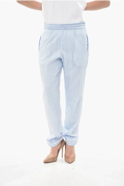 Givenchy Nylon Joggers With 4 Pockets And Cuffs In Blue
