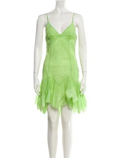 Pre-owned Givenchy Nylon Knee-length Dress In Green