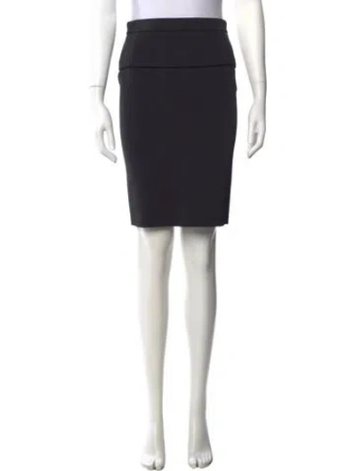 Pre-owned Givenchy Nylon Knee-length Skirt In Black