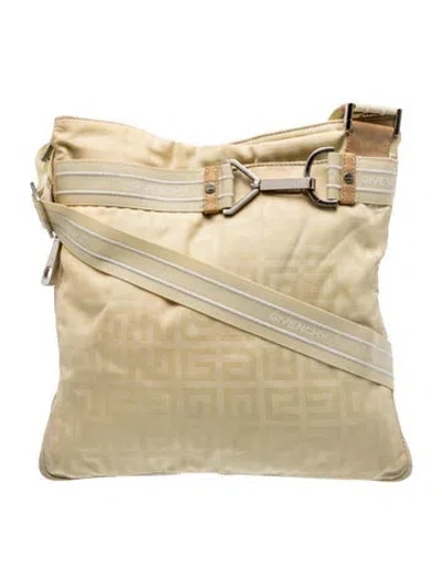Pre-owned Givenchy Nylon Messenger Bag In Yellow