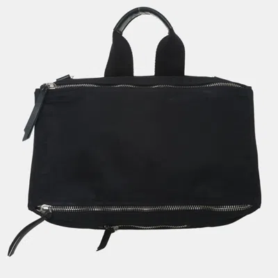Pre-owned Givenchy Nylon Pandora Messenger Bag In Black