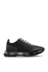 Givenchy Quilted Black Sneakers With Translucent Sole And Contrasting Laces In Black