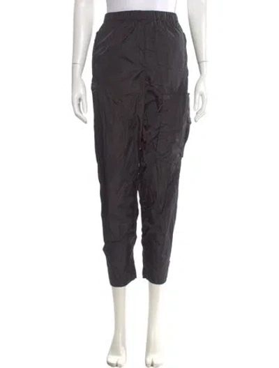 Pre-owned Givenchy Nylon Straight Leg Pants In Black