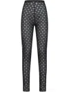 Givenchy Fitted Leggings With Distinctive Pattern And High Waistband
