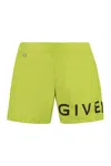 Givenchy Comfortable Swim Shorts Featuring Pockets In Green