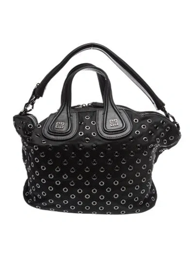 Pre-owned Givenchy Nylon Top Handle Bag In Black