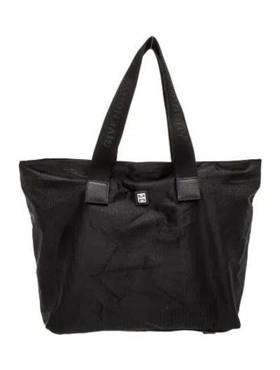 Pre-owned Givenchy Nylon Tote In Black