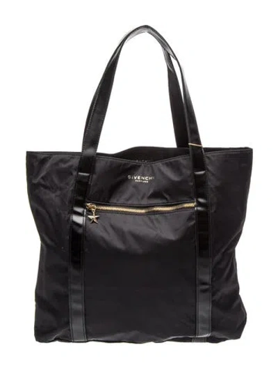 Pre-owned Givenchy Nylon Tote In Black