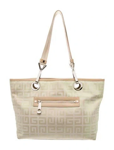 Pre-owned Givenchy Nylon Tote In Neutral