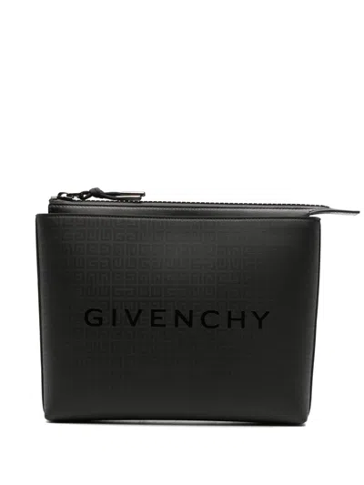 Givenchy Nylon Travel Pouch Handbag In Black