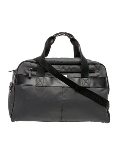 Pre-owned Givenchy Nylon Weekender Bag In Black