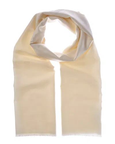 Givenchy Oblong 4g Silk & Wool-blend Scarf In White