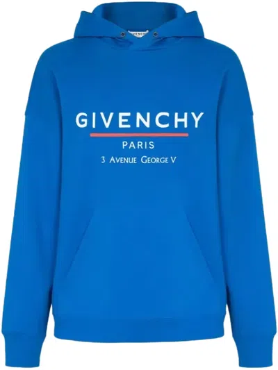 GIVENCHY OCEAN BLUE ADDRESS HOODIE