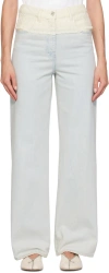 Givenchy Light Blue Denim Jeans In 128-white/light Blue