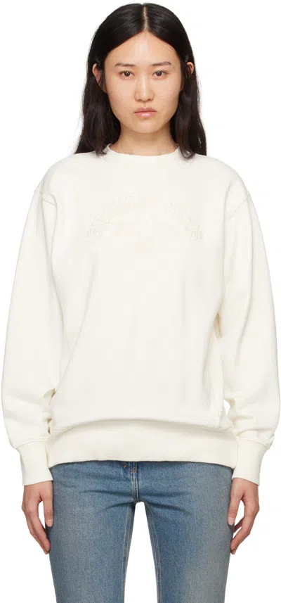Givenchy Off-white Embroidered Sweatshirt In 105 Ivory