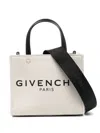 Givenchy G-tote Canvas Mini Tote Bag In Off White