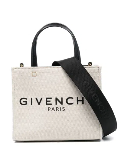 GIVENCHY OFF WHITE G-TOTE SATCHEL BAG