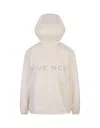 GIVENCHY OFF WHITE TECHNICAL FABRIC WINDBREAKER JACKET