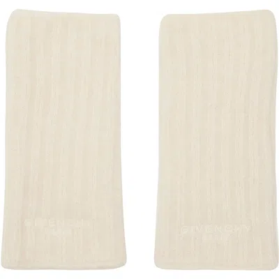 Givenchy Off-white Alpaca Mittens In Ivory