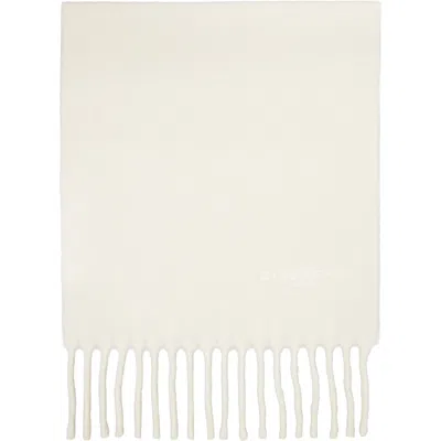 Givenchy Off-white ' Paris' Large Scarf In Ivory
