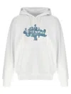 Givenchy Oversized Graphic Print Hoodie With Kangaroo Pocket In White