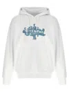 Givenchy Oversized Graphic Print Hoodie With Kangaroo Pocket In White