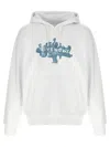 Givenchy Oversized Graphic Print Hoodie With Kangaroo Pocket In White