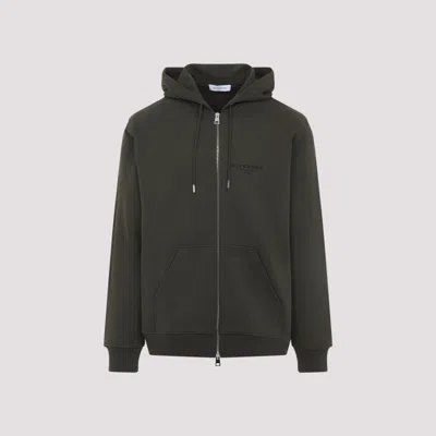 GIVENCHY OLIVE GREEN ZIP HOODIE