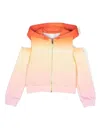 Givenchy Ombre Zip-up Sweatshirt In Orange