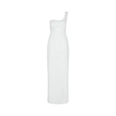Pre-owned Givenchy One Shoulder Cutout Gown 'off White' | Women's Size 38