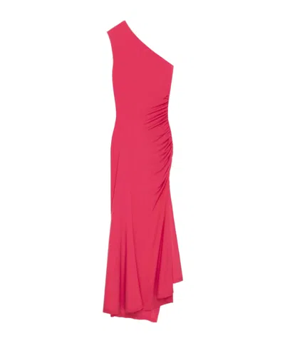 Givenchy One-shoulder Dress In Red